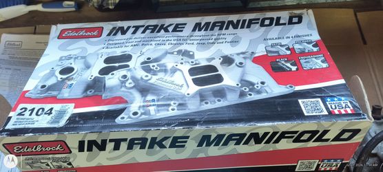 NIB Edelbrock intake manifold 2104