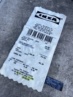 Virgil Abloh ( Off white) x IKEA MARKERAD "RECEIPT"