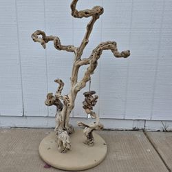 Natural Grapewood Bird/Parrot Play Stand/Perch