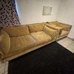 Vintage Yellow XL Couches
