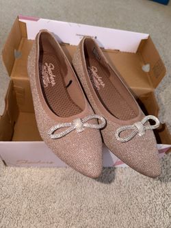 Skechers Women's Cleo Point Bow - Glitzy Haze Skimmer Flats from Finish Line