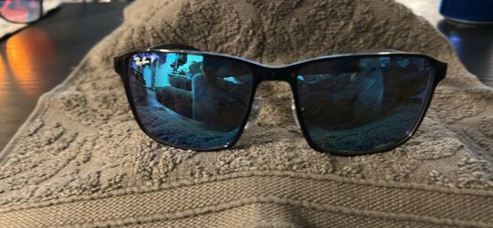Ray-Ban Sunglasses Black Frame Blue Mirror Lenses