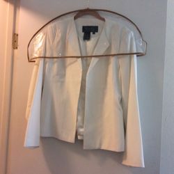 Women’s Jacket Topper Terry Lewis)   Never Worn  Light Cream Color.   $6.00 