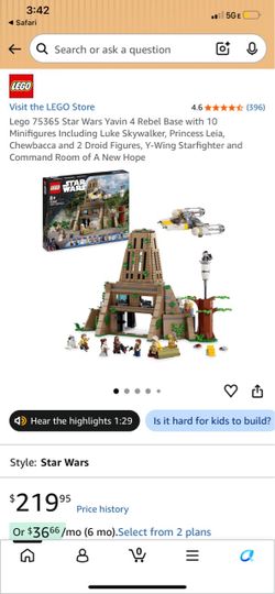 New LEGO Star Wars 75365 Building Set