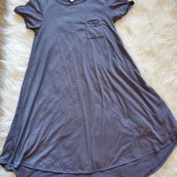 LulaRoe Extremely Comfortable Dress Gray XXS