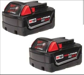 Milwaukee M18 18-Volt Lithium-Ion XC Extended Capacity Battery Pack 3.0Ah (2-Pack)