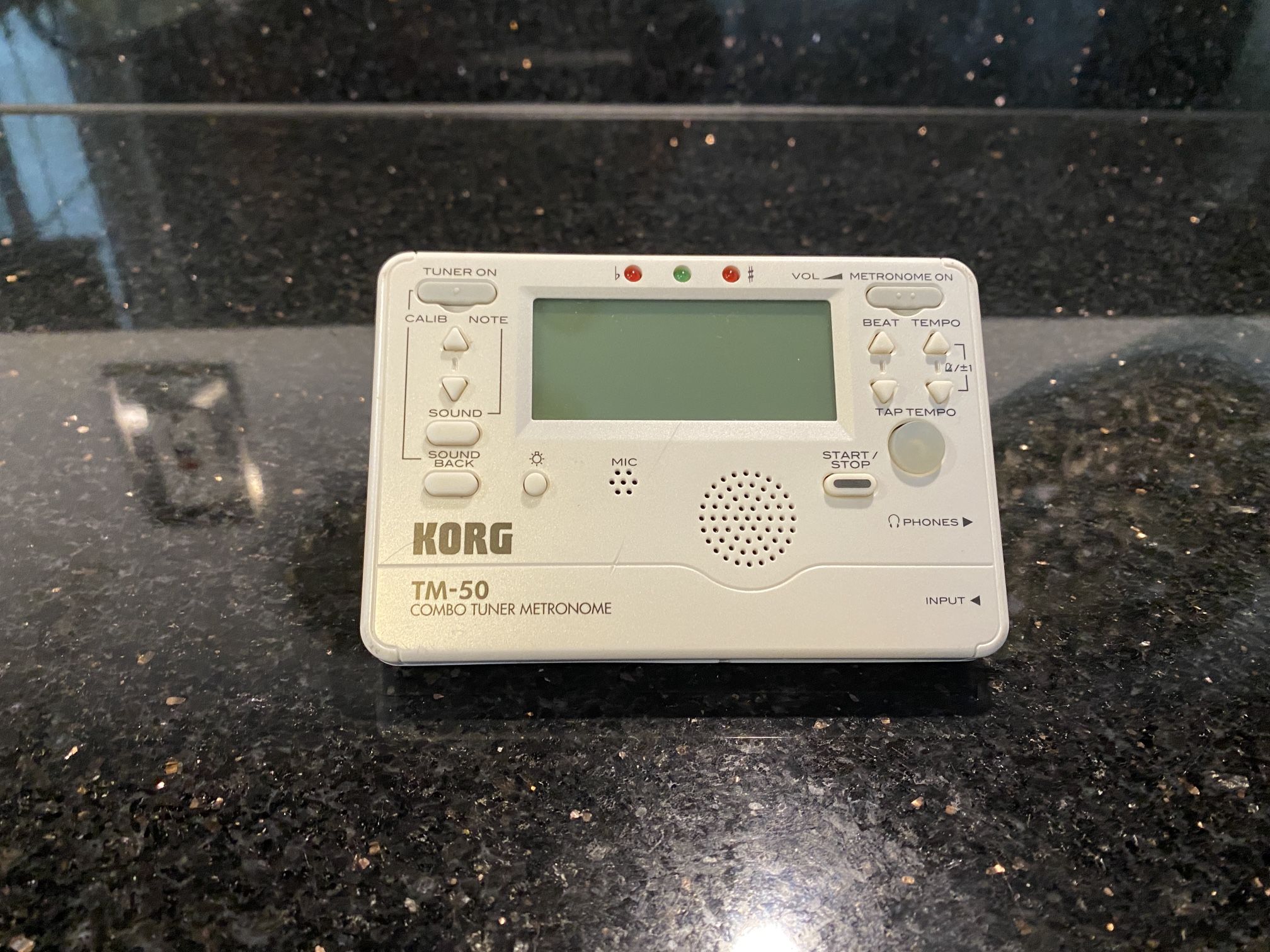 Korg TM-50 Combo Instrument Tuner and Metronome for Pitch and Rhythm Training