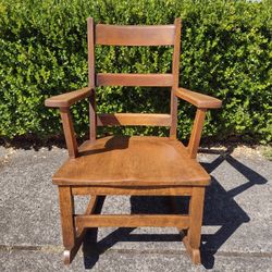Vintage Wood Rocking Chair 