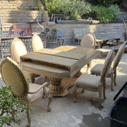 Elegant Dining Table Set - Seats 10 - 6 Chairs Included