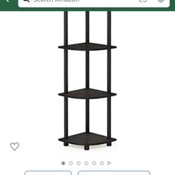 NEW BOOKSHELF OR PLANT SHELF CORNER 4 TIERS
