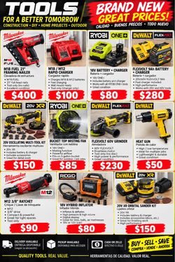 Milwaukee, DeWalt, RYOBI & RIDGID Tools for Sale – New & Used