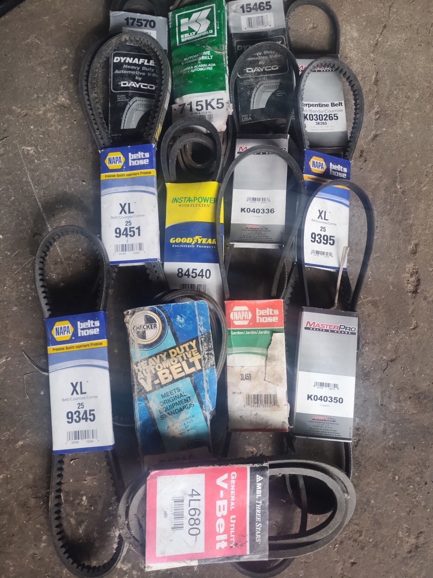 V belts NOS