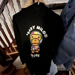 BABY MILO BAPE HOODIE WORN ONCE