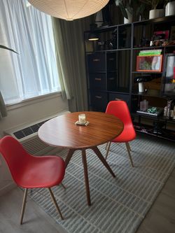 2x Herman Miller Eames Molded Plastic Chairs (Real)