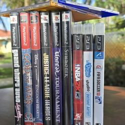 PlayStation Game Lot – PS2 & PS3 Classics (GTA, God of War, Kingdom Hearts + More)