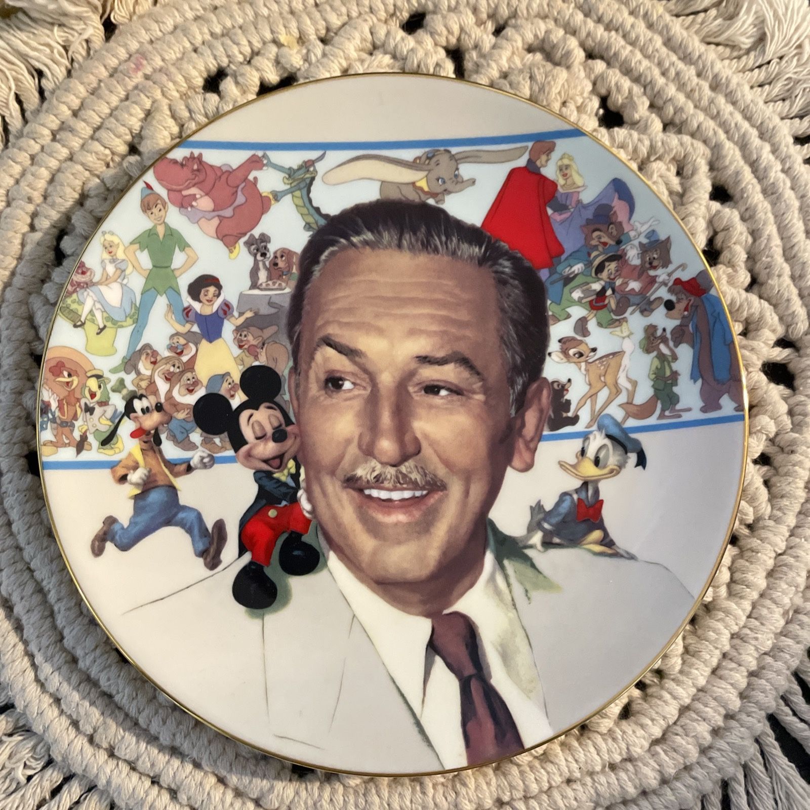 Disney Plates Vintage Walt Disney 85th Anniversary Limited Edition Vintage 1986