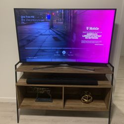 Brown modern TV stand