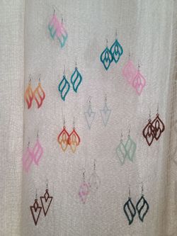 Handmade Acrylic Dangle Earrings Set