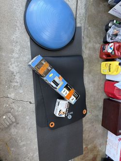 Home Workout Bundle – Yoga Mat, Balance Ball, Ab Mat & Adjustable Ankle Weights