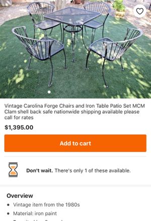 Vintage Patio Set Carolina Forge Dining Table 6 Chairs For Patio Set Carolina Forge Dining Table