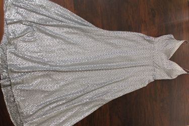 Silver Sequins Dress: Morilee