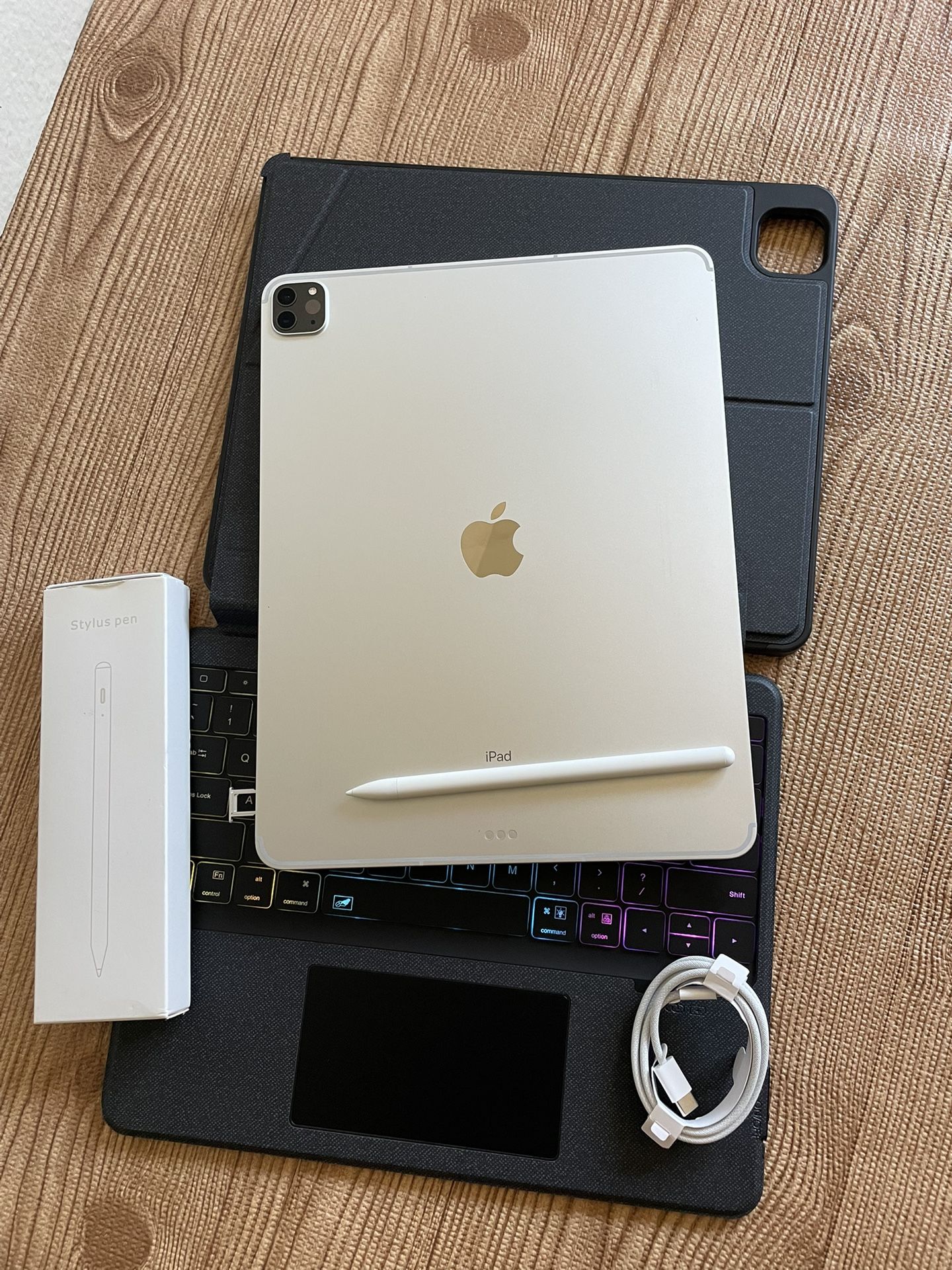 iPad Pro 12.9” (M1 chip / 2021) 5th Generation 1TB Memory WiFi + 5G cellular with pen  & keyboard (2TB $1090) 