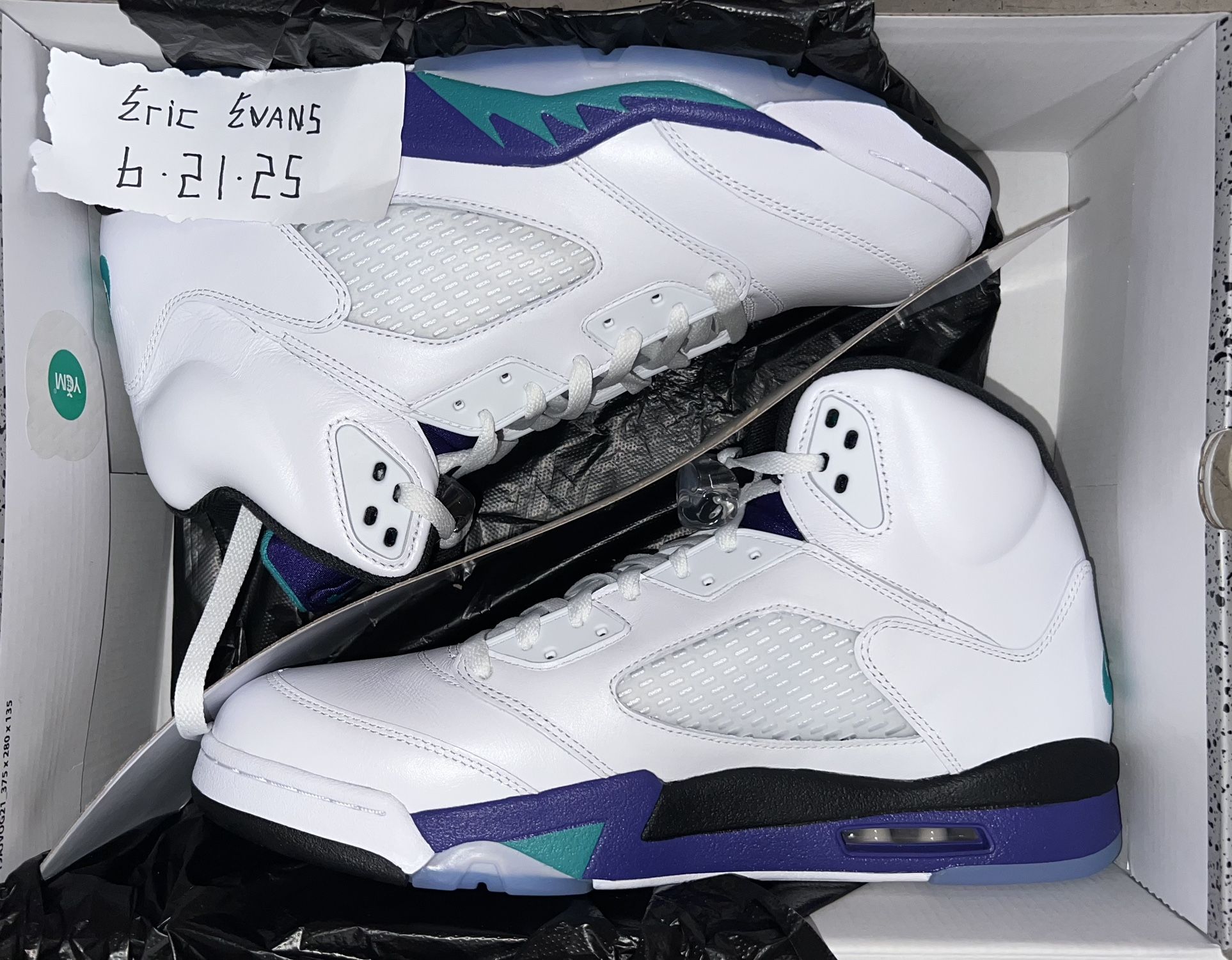Jordan Retro 5 “Grape” Size 13