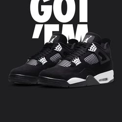 Jordan 4s White Thunder