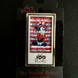100 Mickeys Pin Series #56 - American Mouse LE 3500 By Eric Robison