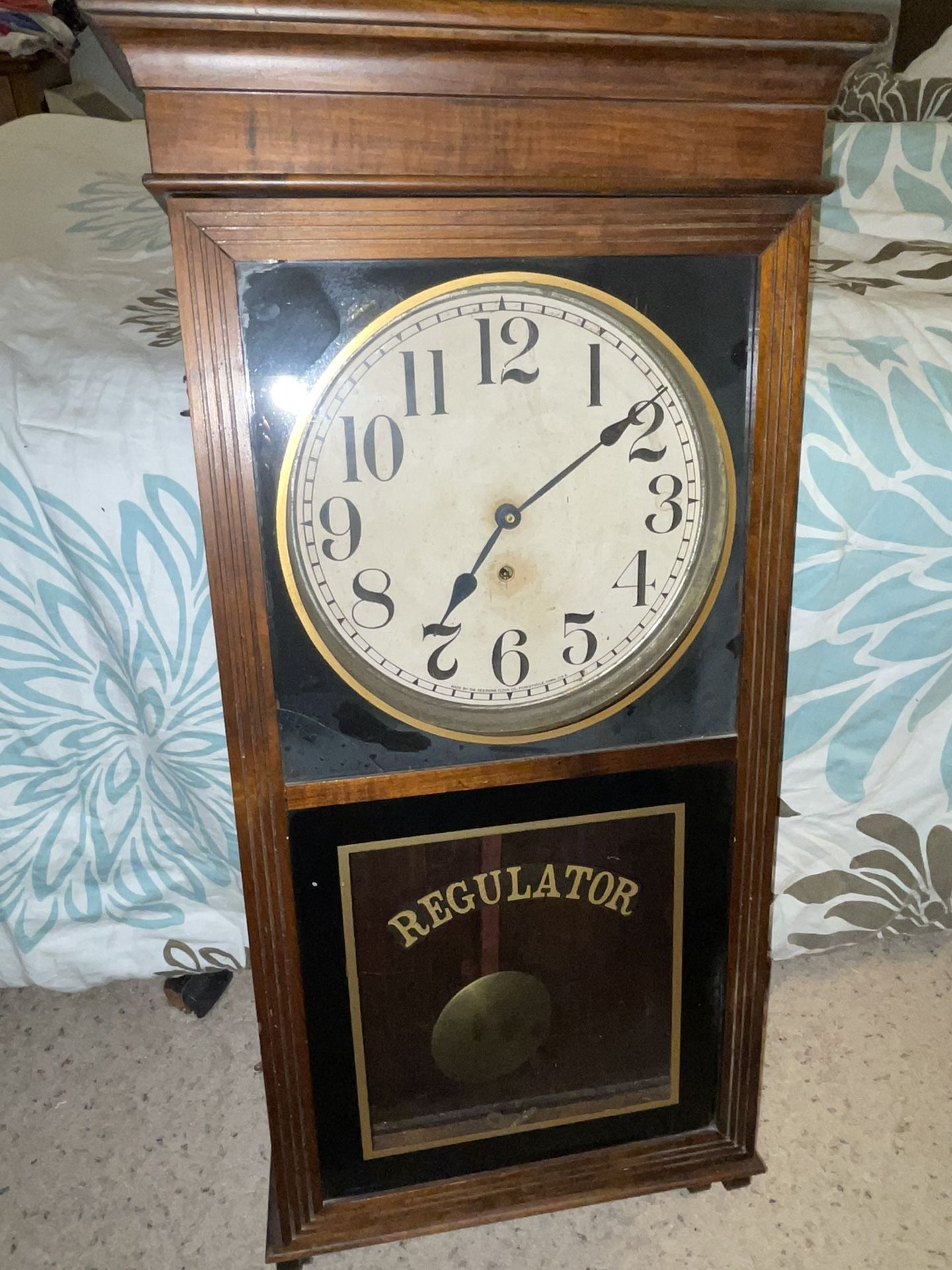 Antique Regulator Wall Clock 
