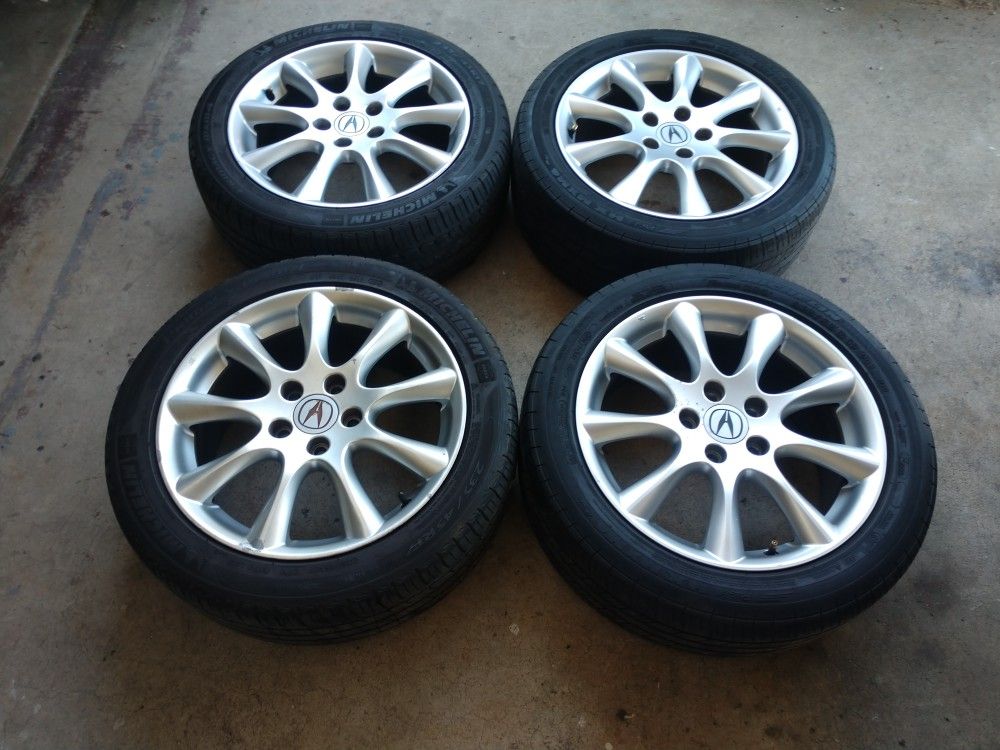 2008 Acura tsx wheels and tires 17" 5x114.3