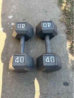 40 lbs dumbbells