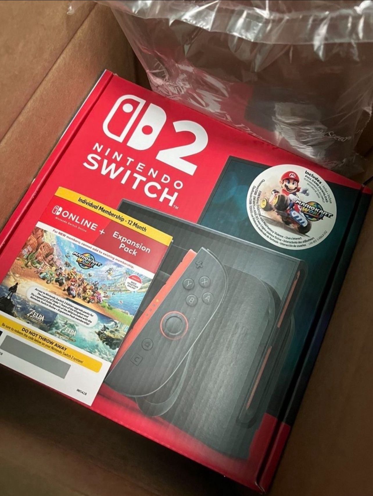 Nintendo Switch 2 MarioKart World and 12 Month Online with Expansion Pack Bundle