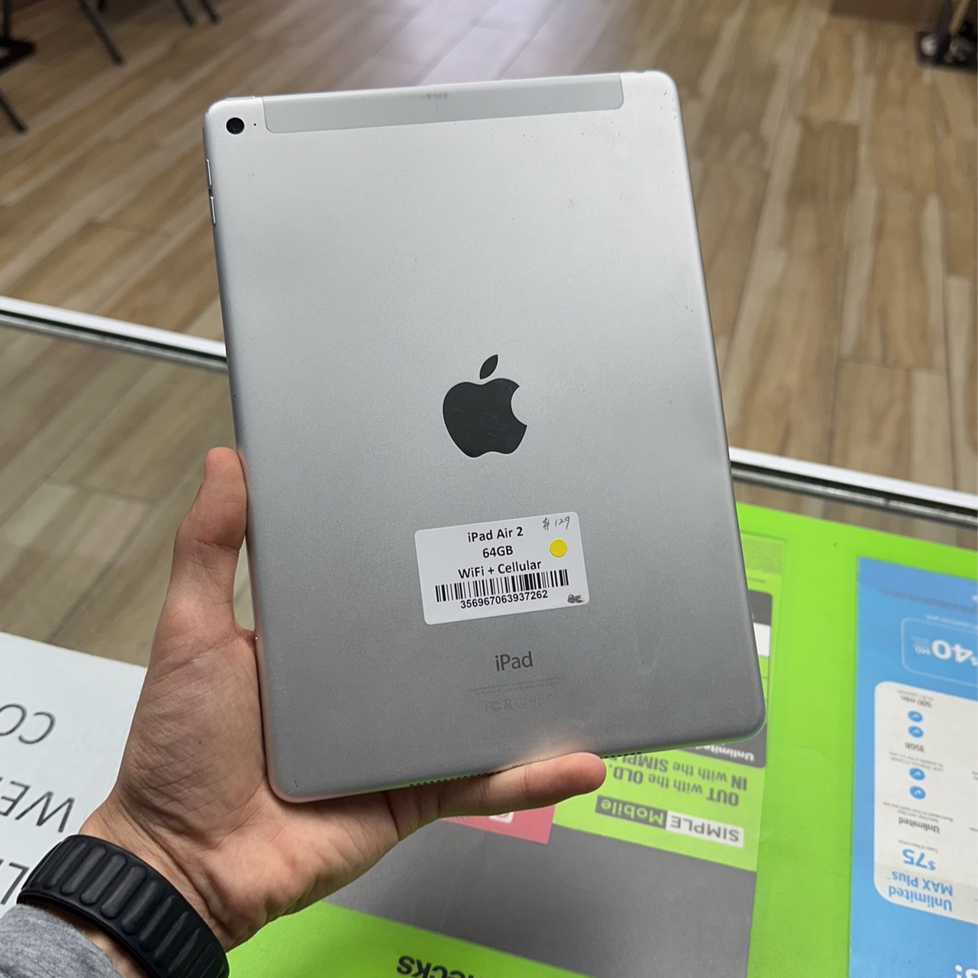 iPad Air 2 wifi＋celler Apple iPad Air 2 Tablet (9.7 inch, 128GB, Wi-Fi + Cellular), Space