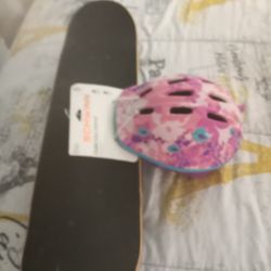 A Skateboard With A Hat
