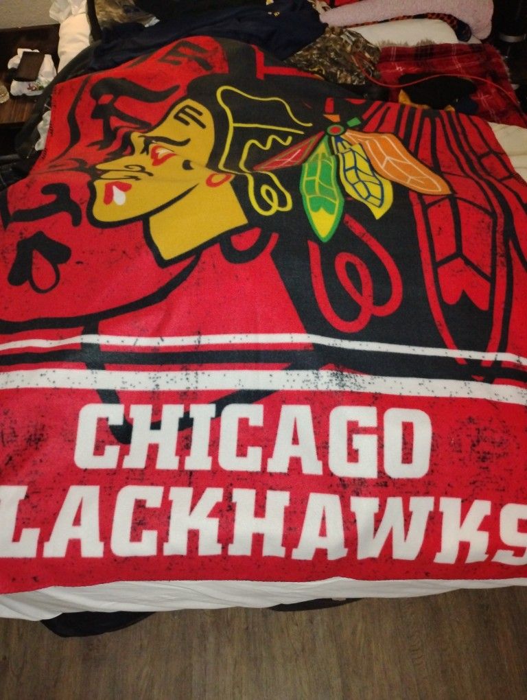 Chicago Blackhawks Throne Blanket