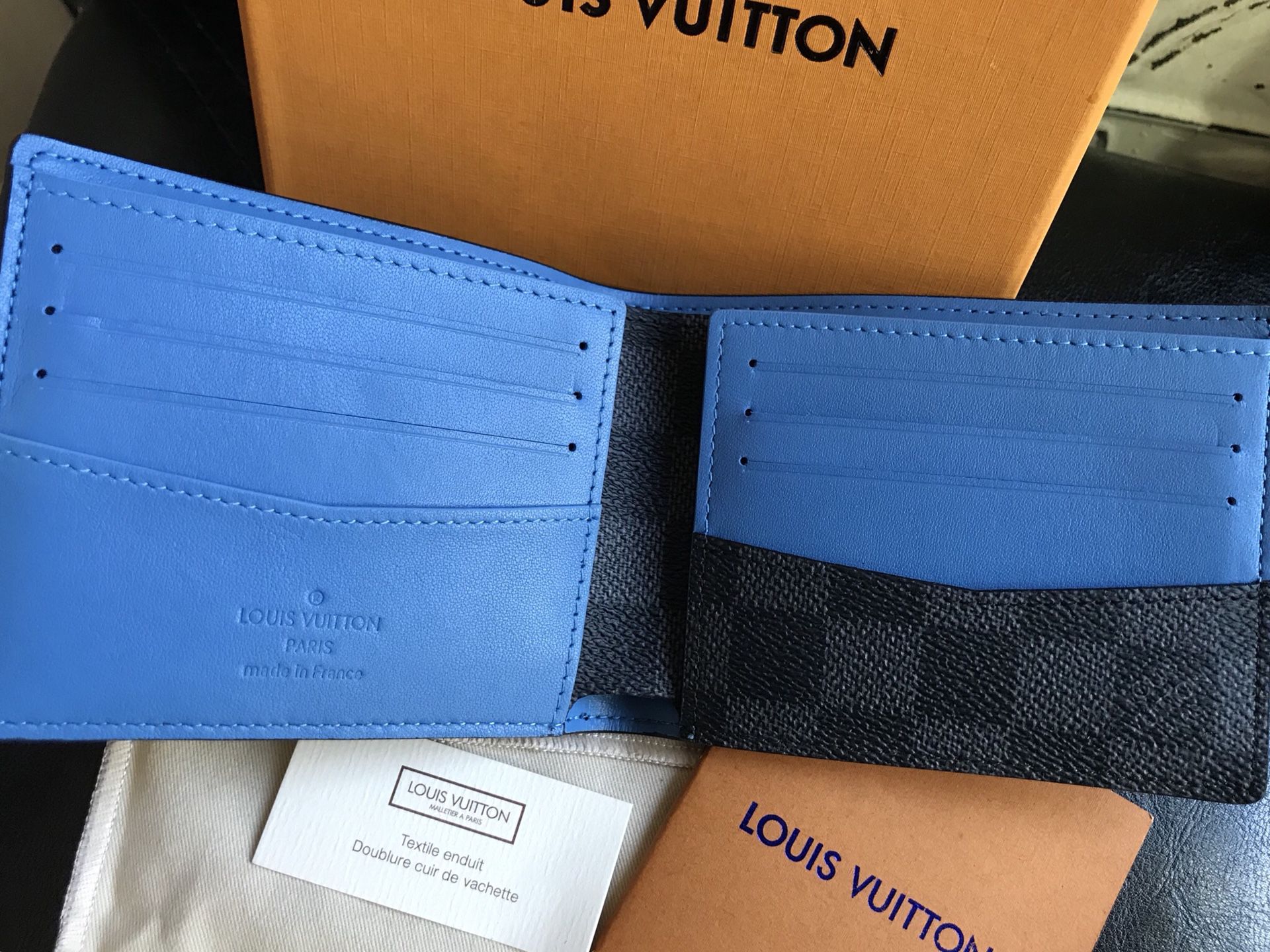 Louis Vuitton Damier graphite stripe slender men's wallet for Sale in  Renton, WA - OfferUp