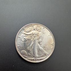 1937p Bu Walking Liberty Half Dollar 