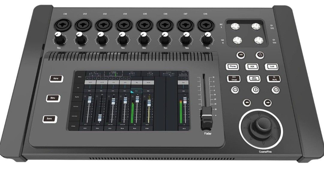 PSG AUDIO DM-1608 14-Inputs Digital Mixing Console Touchscreen with WiFi / Android and IOS App.