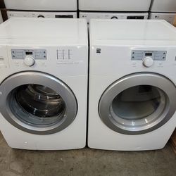 Kenmore Front Loading Washer And Stackable Gas Dryer Set 