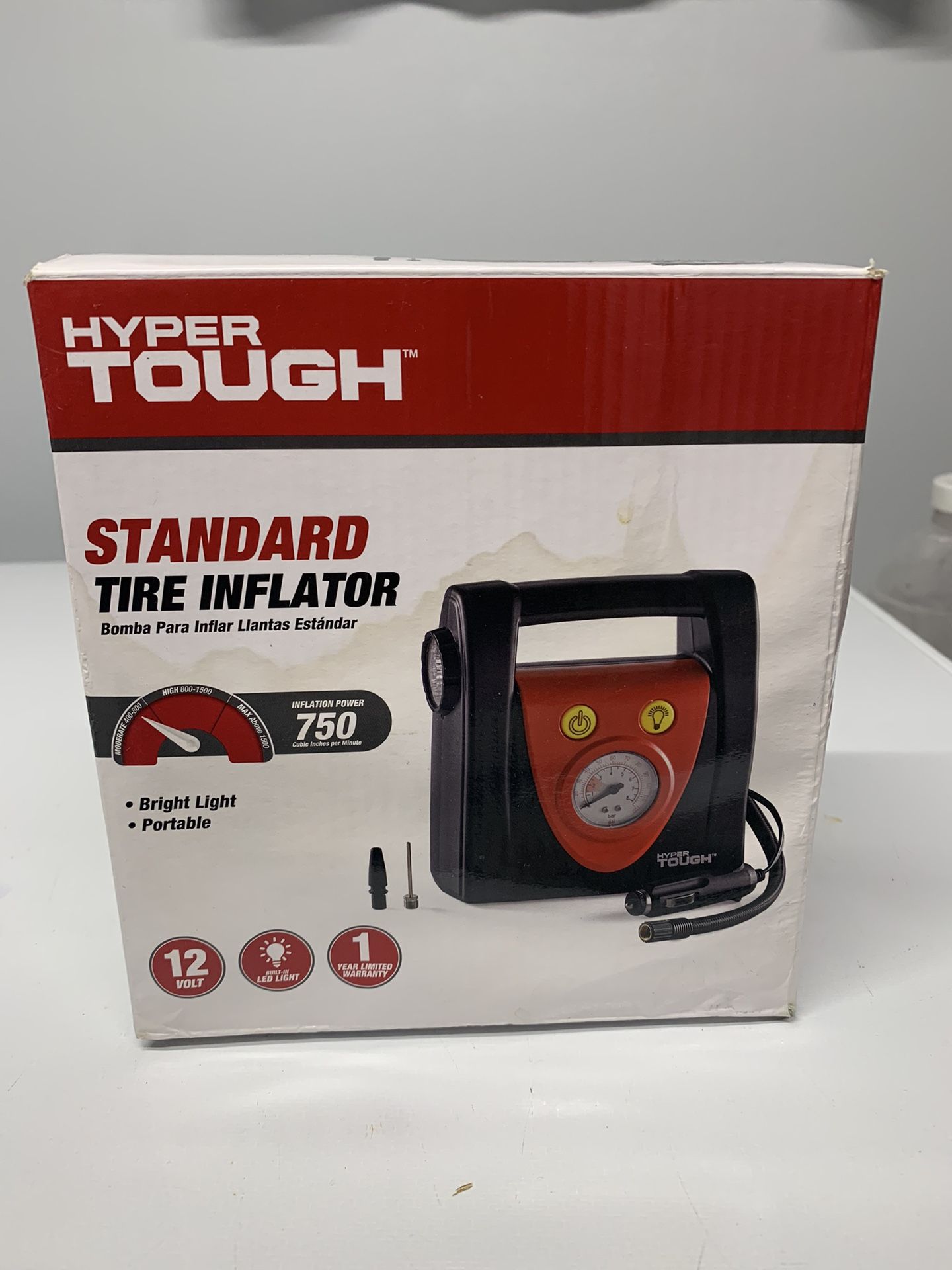 Hyper Tough Portable  Tire Inflator