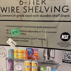 Members Mark 6-Tier Wire Shelves 