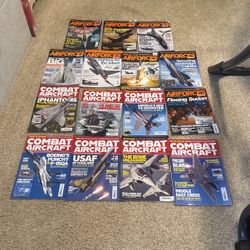Air Force Magazine Lot Of 15 (combat Aircraft & Airforces Monthly)