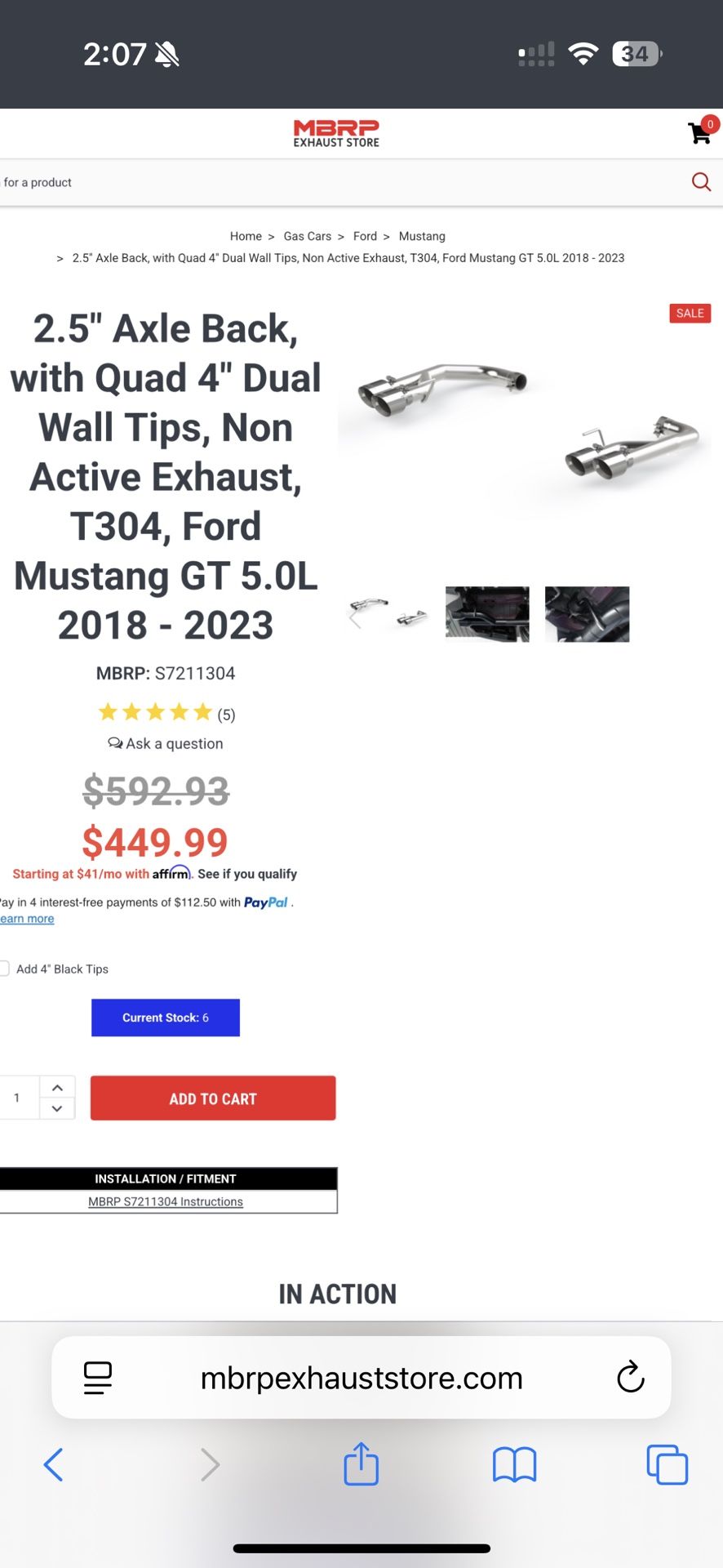 Mbpr Exhaust Mustang 21