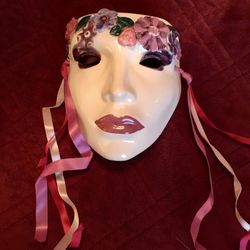 Flower Crown Ceramic Face