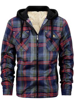 Winter Fleece Hooded Jacket Size Medium