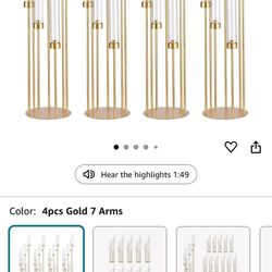 Floor Candelabra Tall 7 Arm Centerpieces Centro De Mesa Quinceañera 
