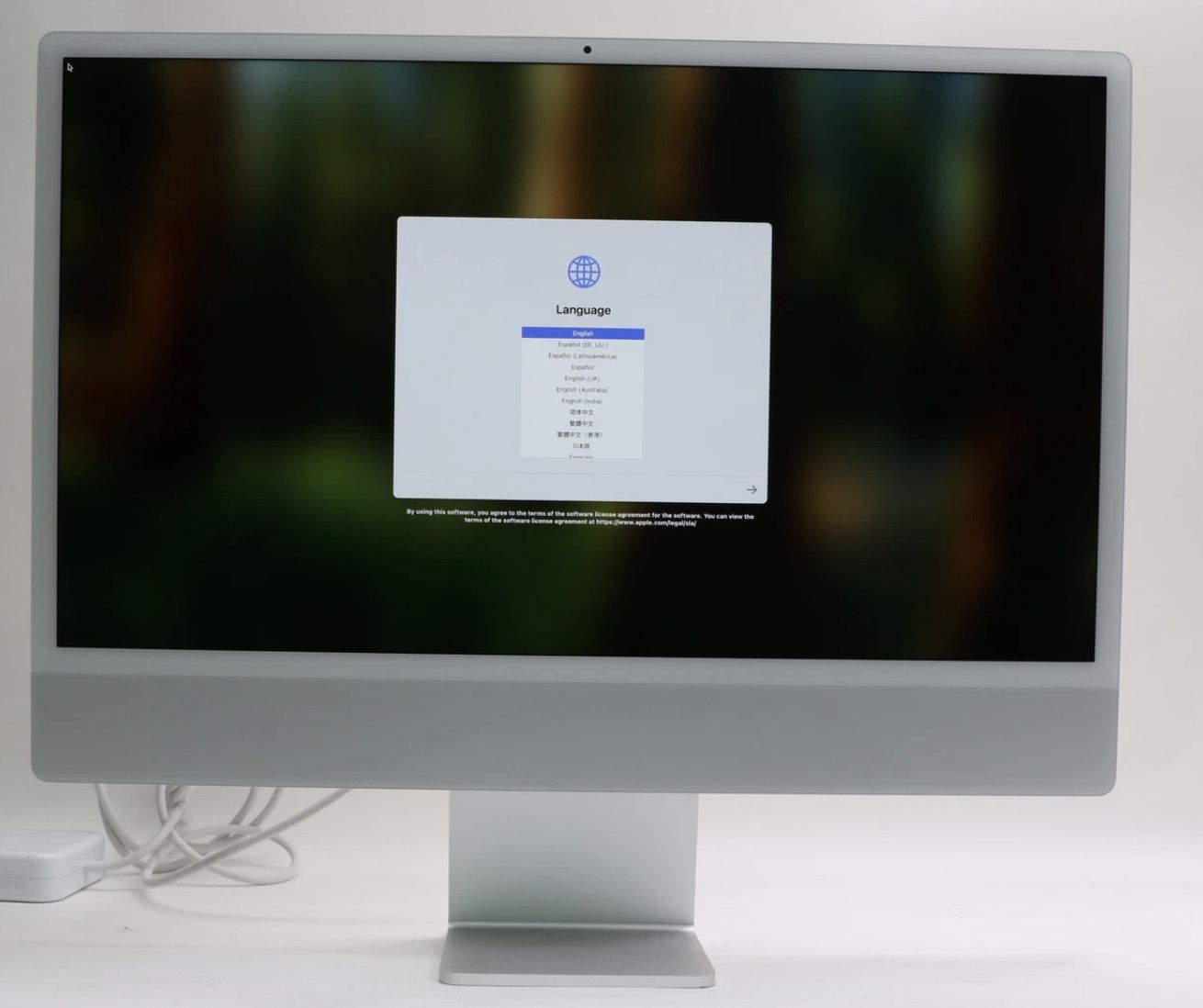 iMac, 2021, Silver 24” with 4.5K Retina display