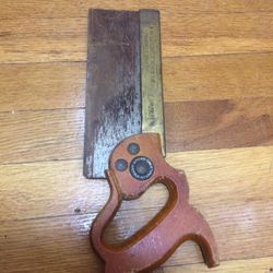 Brass Vintage UK W Tyzack Sons & Turner #120 Miter 8" Blade Sheffield.