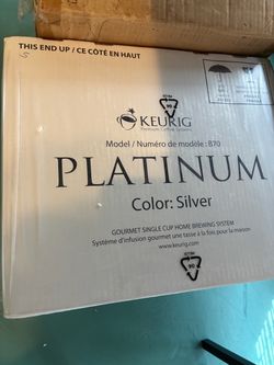 Keurig Platinum B70 Coffee Maker – BRAND NEW FACTORY SEALED – Silver